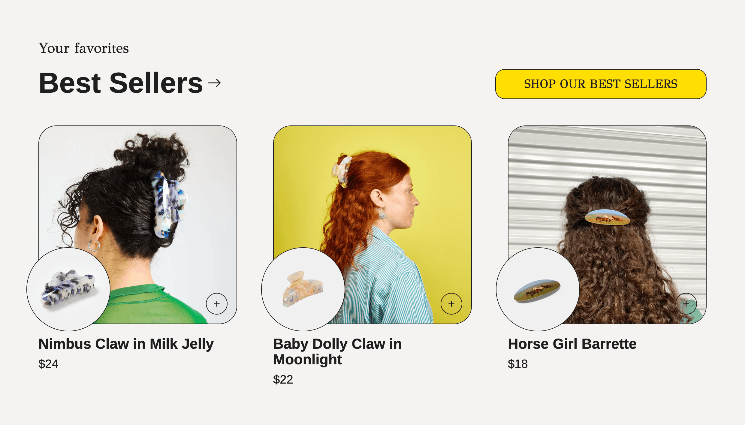 Chunks Best Sellers Section desktop preview