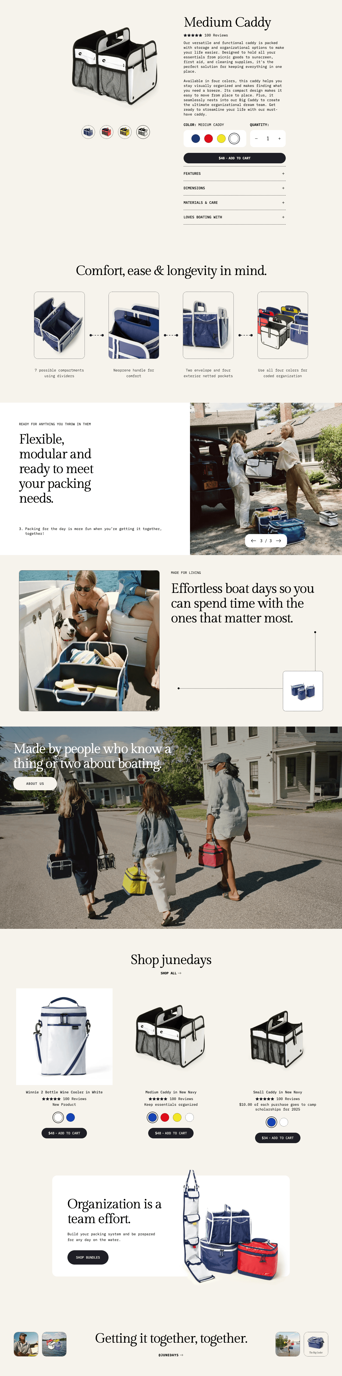 Junedays Product Template desktop preview