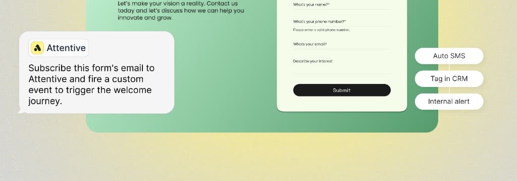 Attentive integration workflow example