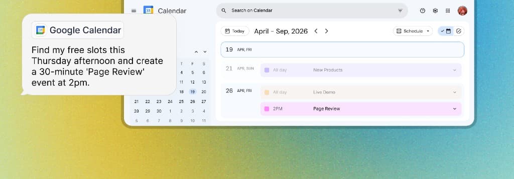 Google Calendar integration workflow example