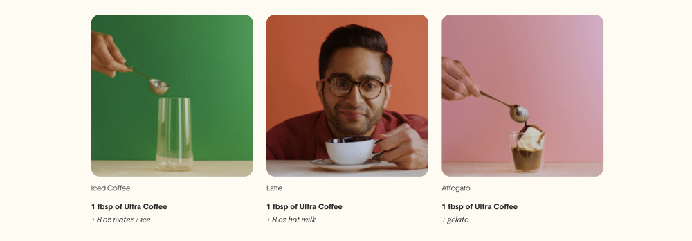 The three different coffees you can make with Jot