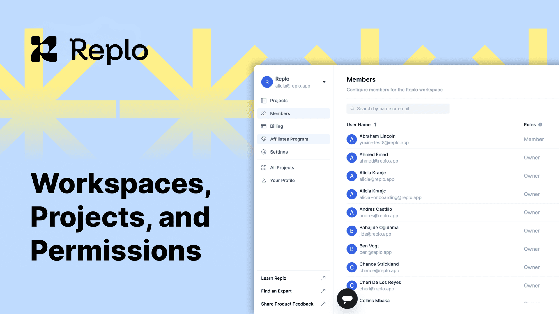 Projects, Workspaces, and Permissions