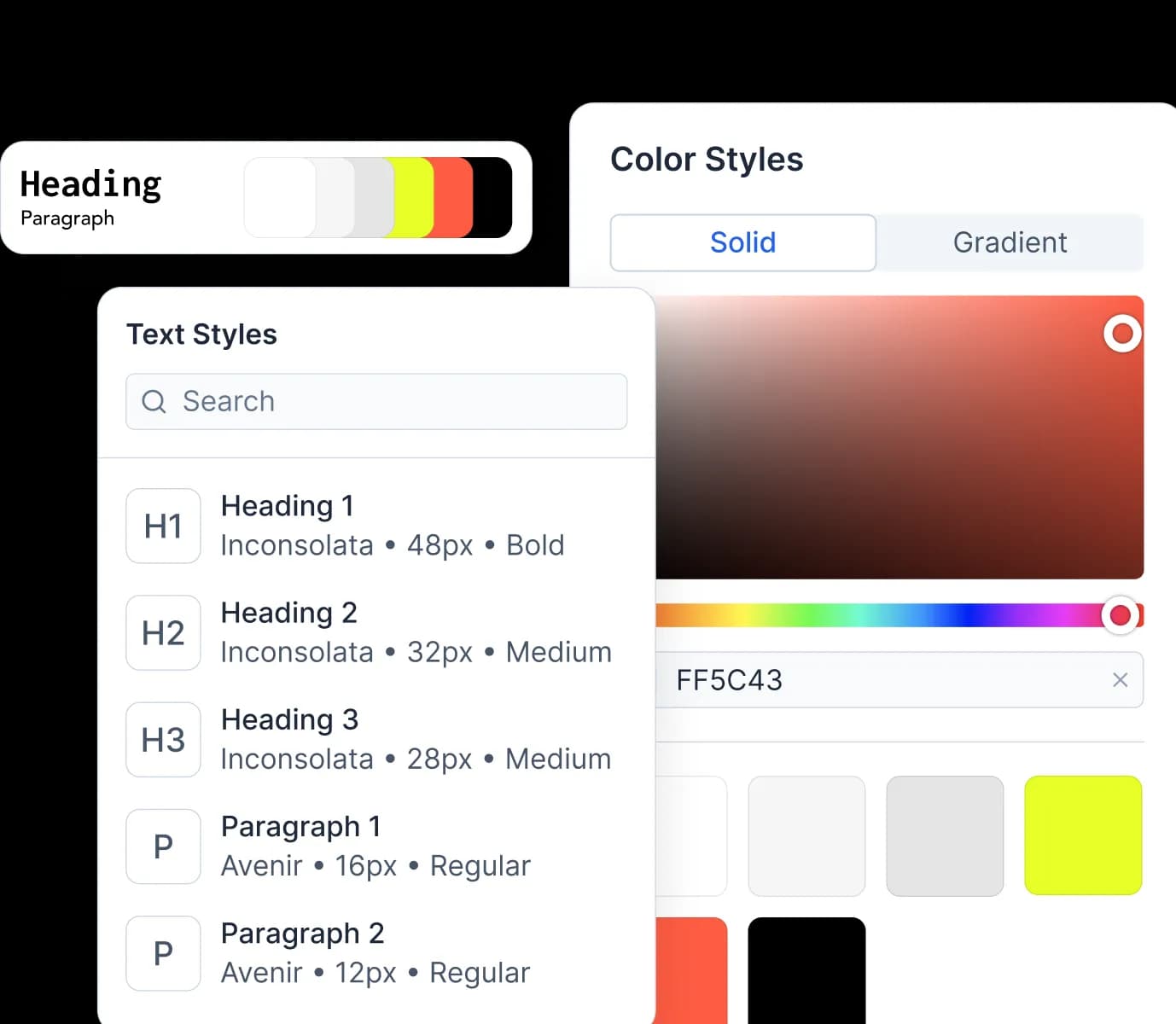 Replo theme builder brand styles applied across templates