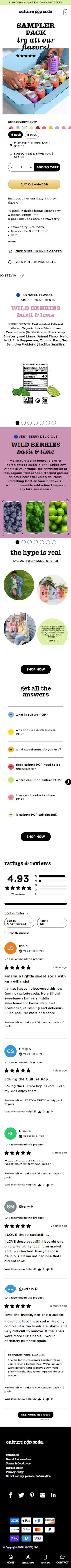 Culture POP Soda