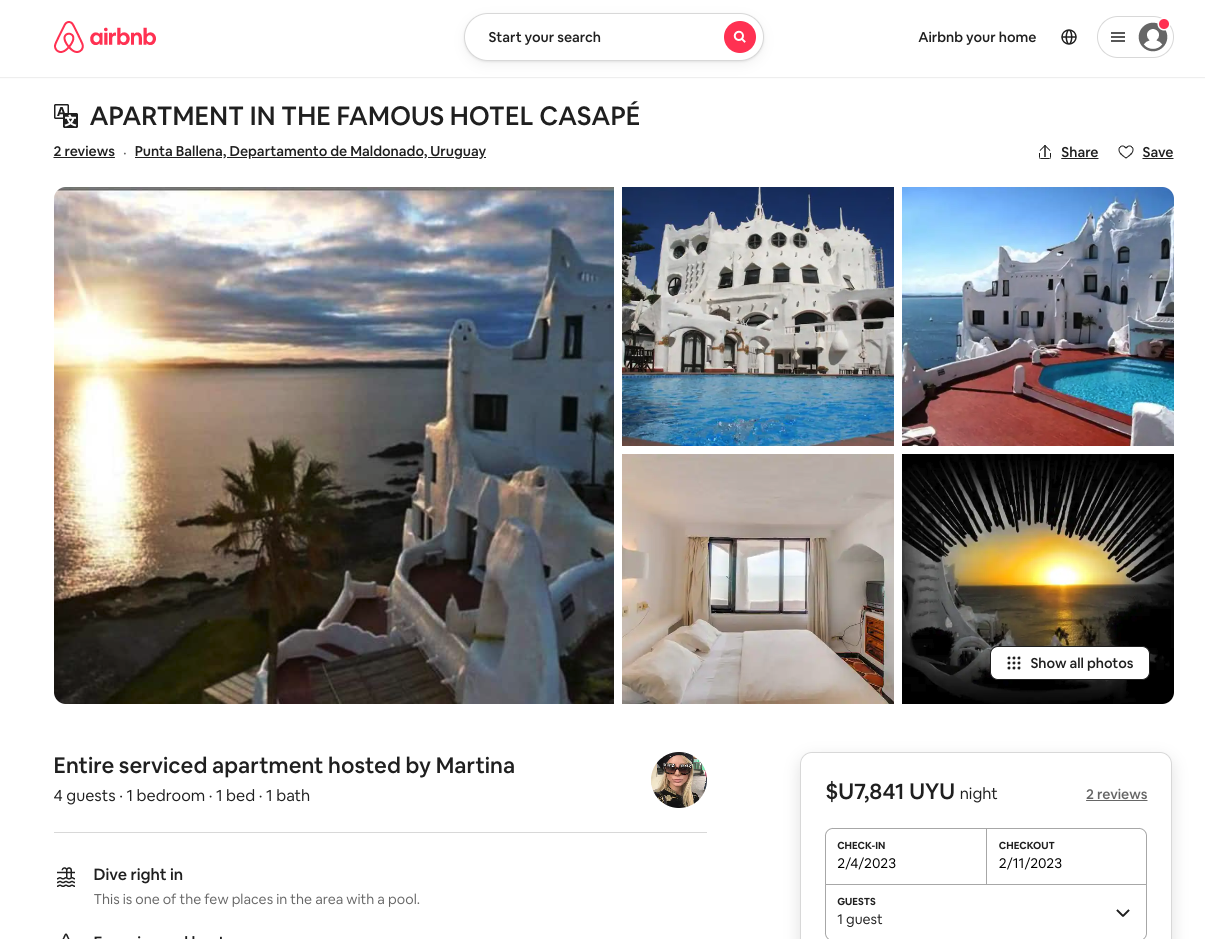 Airbnb Product Page Example