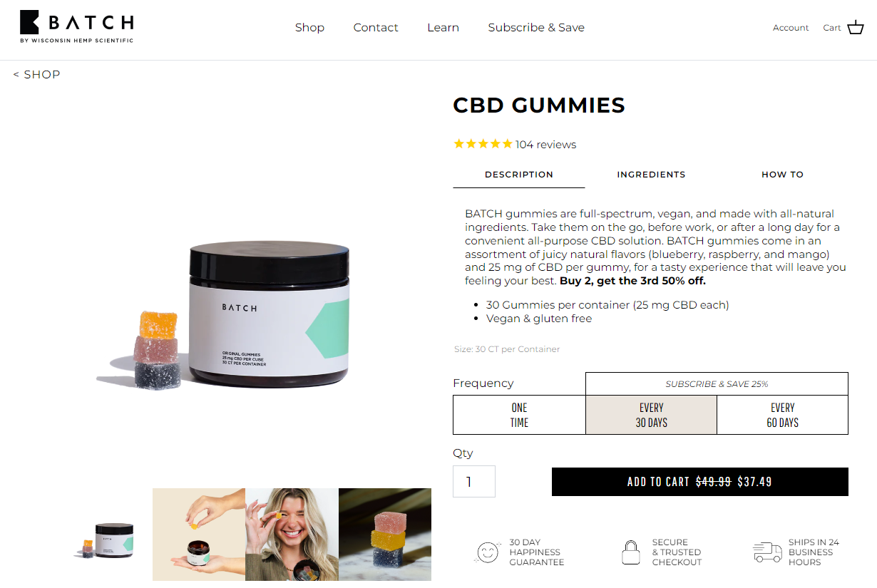 Product Details Landing Page Example