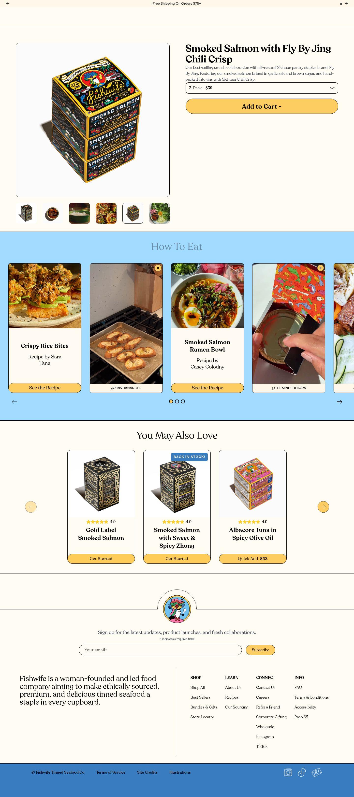 Fishwife product page screenshot