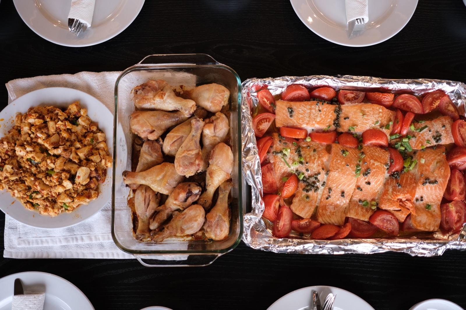 A meal at the Utah offsite